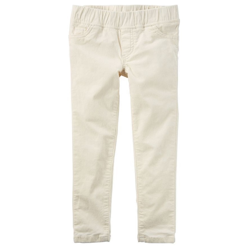 Kids Cream Stretch Pull-On Pants